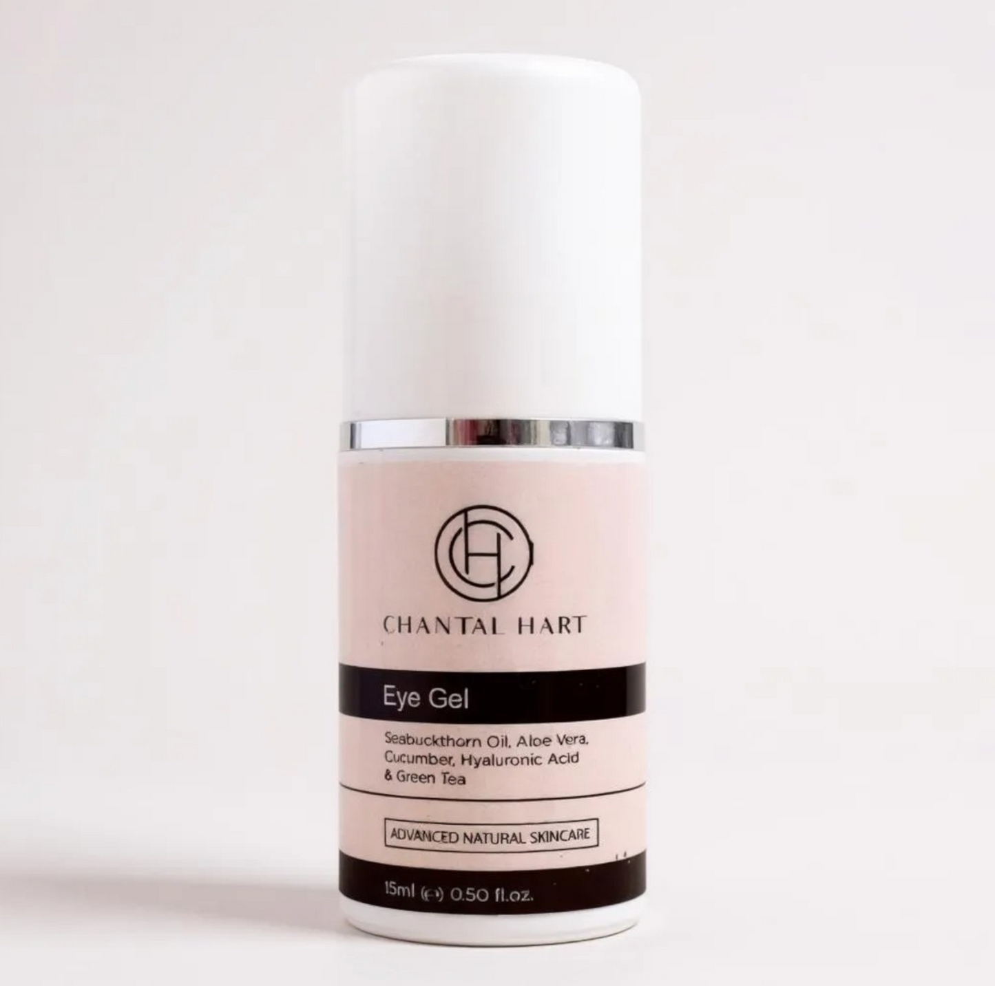 Chantal Hart eye gel bottle on a white background